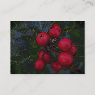 Holly Berries ATC Visitenkarte