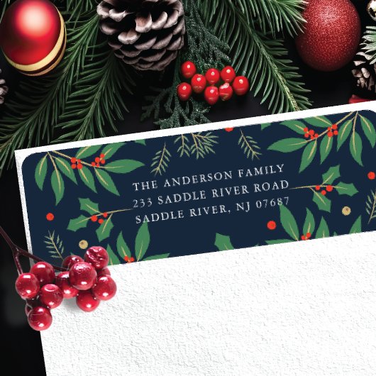 Holly Berries Blume Rücksendeadresse