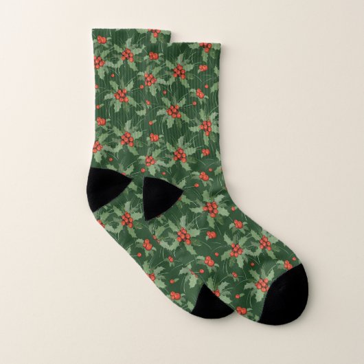 Holly Berries Christmas Design Socks Socken (Paar)