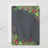 Holly Berries, Christmas Drinks Company Einladung (Rückseite)