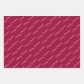 Holly Berries Christmas Geschenkpapier Set (Vorderseite 2)