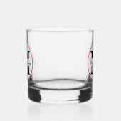 Holly Berries Christmas Holiday Monogram Family Whiskyglas (Links)