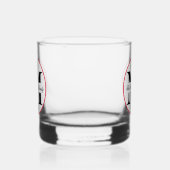 Holly Berries Christmas Holiday Monogram Family Whiskyglas (Rechts)
