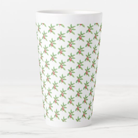 Holly berries Christmas Milchtasse (Vorderseite)