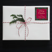 Holly Berries Christmas Quadratischer Aufkleber