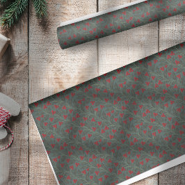 Holly Berries Christmas Seidenpapier