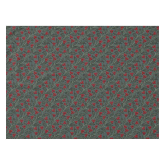 Holly Berries Christmas Tischdecke (Vorderseite (Horizontal))