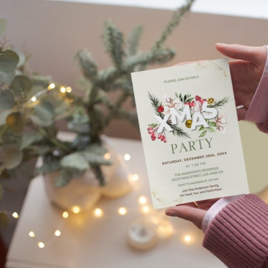 Holly Berries - Einladung zu Weihnachten