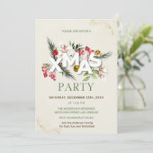 Holly Berries - Einladung zu Weihnachten (Stehend Vorderseite)