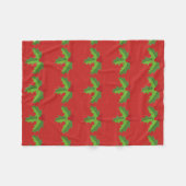 Holly Berries Fleecedecke (Vorderseite (Horizontal))