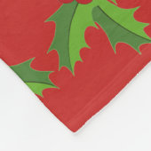 Holly Berries Fleecedecke (Ecke)