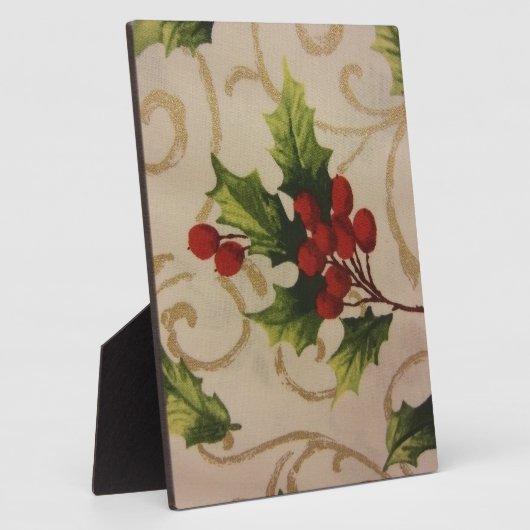 Holly Berries Fotoplatte (Seite)