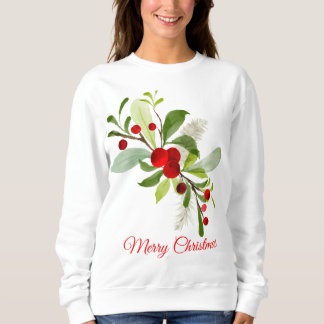 Holly Berries Frohe Weihnachten Sweatshirt