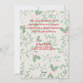 Holly Berries Frohe Weihnachts-Foto Feiertagskarte (Rückseite)