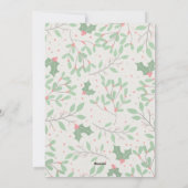 Holly Berries Frohe Weihnachts-Foto Feiertagskarte (Rückseite)