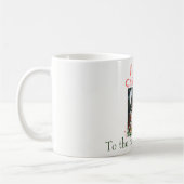 Holly Berries Frohe Weihnachtswasserfarbe Foto Kaffeetasse (Links)