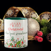 Holly Berries Frohe Weihnachtswasserfarbe Zweifarbige Tasse