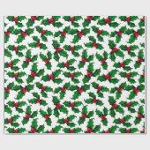 Holly Berries Geschenkpapier (Flach)