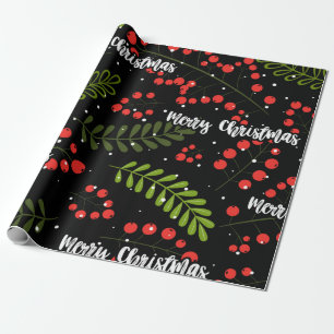 Holly Berries Geschenkpapier