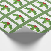 Holly Berries Geschenkpapier (Ecke)