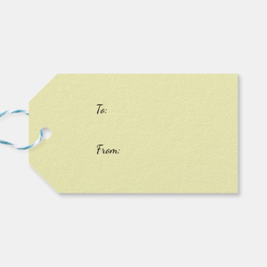 Holly & Berries Gift Tag Geschenkanhänger (Rückseite Horizontal)