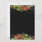 Holly Berries Gold Glitzer Frohe Weihnachten 2 Fot (Rückseite)