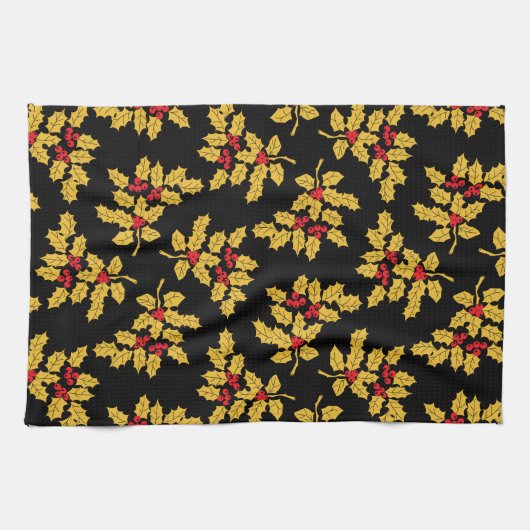 Holly Berries Küchentuch (Horizontal)