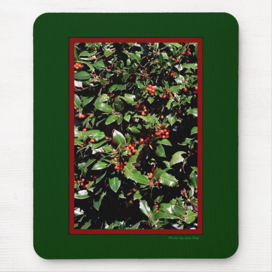 Holly & Berries Mousepad (Vorne)