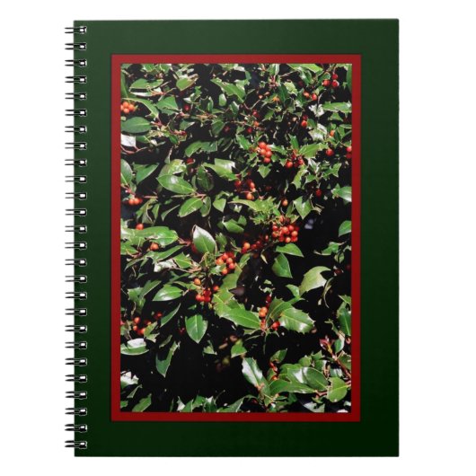 'Holly & Berries' Notebook/Journal Notizblock (Vorderseite)