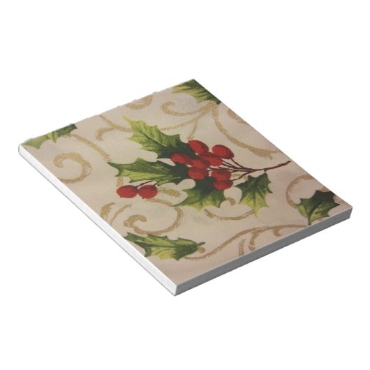 Holly Berries Notizblock (angewinkelt)