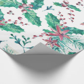 Holly Berries of Bright Colors Geschenkpapier (Ecke)