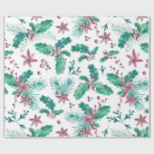 Holly Berries of Bright Colors Geschenkpapier (Flach)