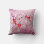 Holly Berries on Purple Kissen (Rückseite)