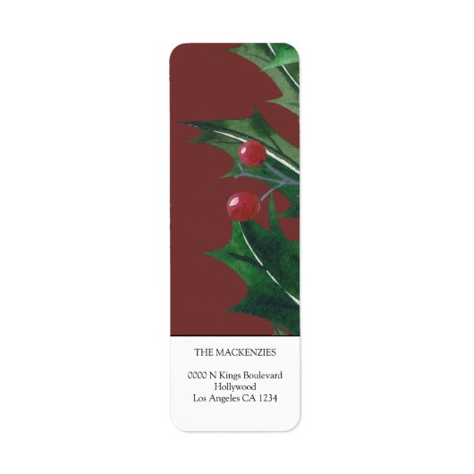 Holly Berries Personalisiert Weihnachten (Vorne)