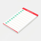 Holly Berries Personalisierte Dinge zu tun Post-it Klebezettel (angewinkelt)