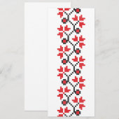 Holly Berries Red Blume Kreuzstich Design (Vorne/Hinten)