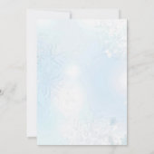 Holly Berries Snowy Christmas Einladung (Rückseite)