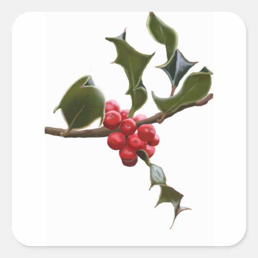 Holly Berries Sticker (Vorderseite)