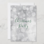 Holly Berries und Champagner Einladung (Rückseite)