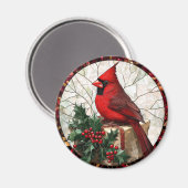 Holly Berries und Kardinal Magnet (Vorderseite/Rückseite)