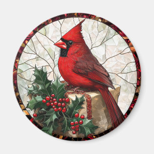 Holly Berries und Kardinal Magnet