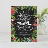 Holly Berries und Pines | Frohe Weihnachten - Neue (Stehend Vorderseite)