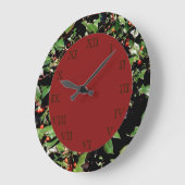 Holly & Berries Wall Clock Große Wanduhr (Winkel)