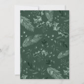 Holly Berries Weihnachtsfest Einladung (Rückseite)