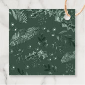 Holly Berries Weihnachtsfest Geschenkanhänger (Rückseite)