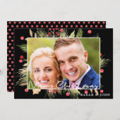 Holly Berries Weihnachtskarte Foto (Vorne/Hinten)