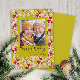 Holly Berries Whimsical Classic 1 Foto Weihnachten
