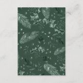 Holly Berries Winter Wedding Begleitkarte (Rückseite)