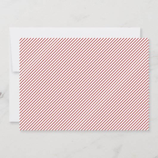 Holly Berries Wreath Save the Date (Rückseite)