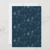 Holly Berries Wreath Winter Blue Christmas Party Einladung (Rückseite)